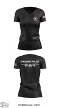 Raven Drone Solutions 1320053 Women's Short Sleeve V-neck Shirt - 3