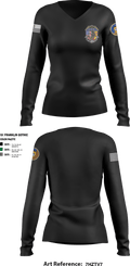MSRON-1 EST 67638754 Women's Long Sleeve V-neck Shirt - 4