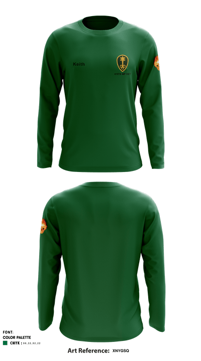 415th MP DET 84570545 Long Sleeve Performance Shirt - 1
