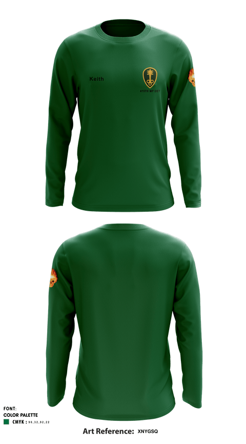 415th MP DET 84570545 Long Sleeve Performance Shirt - 1