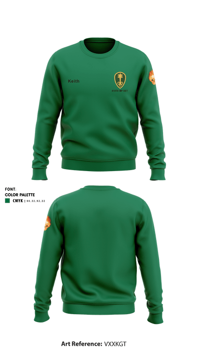 415th MP DET 84570545 Crew Neck Sweatshirt - 1