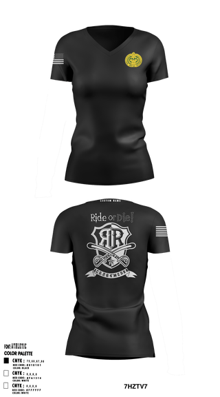 A Co 264th MED BN 95225036 Women's Short Sleeve V-neck Shirt - 1