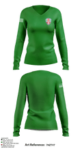 104th MP BN HHD 71367291 Women's Long Sleeve V-neck Shirt - 2