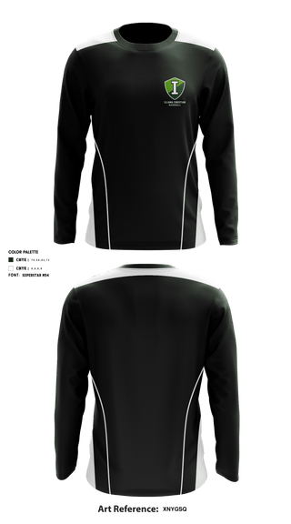 Illiana Christian High School Baseball 47280871 Long Sleeve Performance Shirt - 1