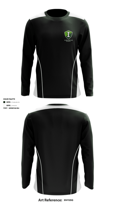 Illiana Christian High School Baseball 47280871 Long Sleeve Performance Shirt - 1