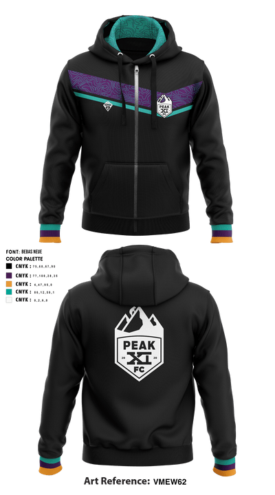 Peak 11 86913659 Zip Hoodie - 1