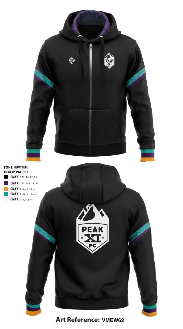 Peak 11 86913659 Zip Hoodie - 2