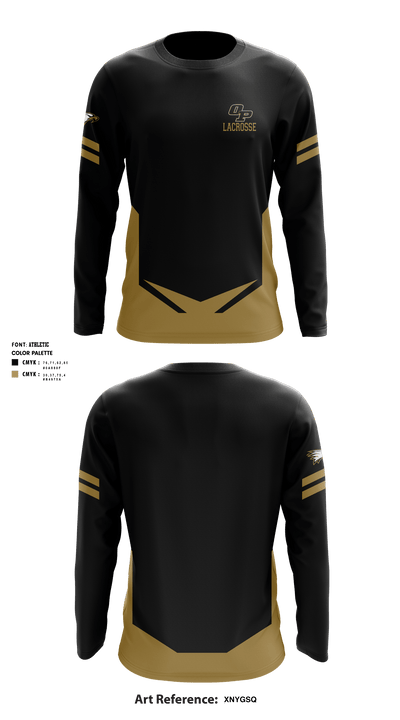 Oak Park High School Lacrosse 65848983 Long Sleeve Performance Shirt - 3