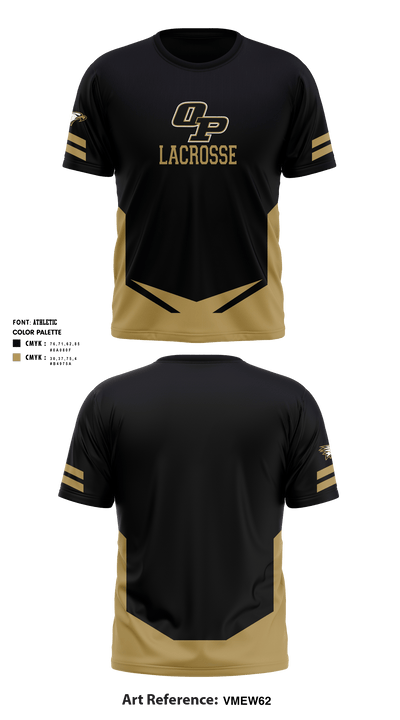 Oak Park High School Lacrosse 65848983 Short Sleeve Performance Shirt - 3