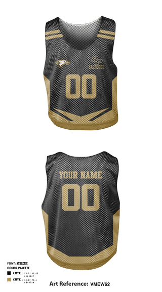 Oak Park High School Lacrosse 65848983 Mens Lacrosse Pinnie - 3