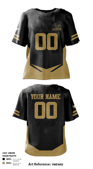 Oak Park High School Lacrosse 65848983 Mens Lacrosse Jersey - 3