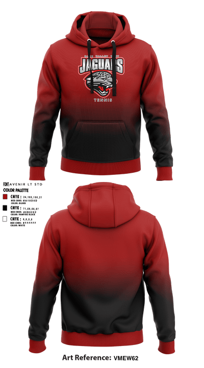 Blue Valley West High School Tennis 45825170 Hoodie - 1