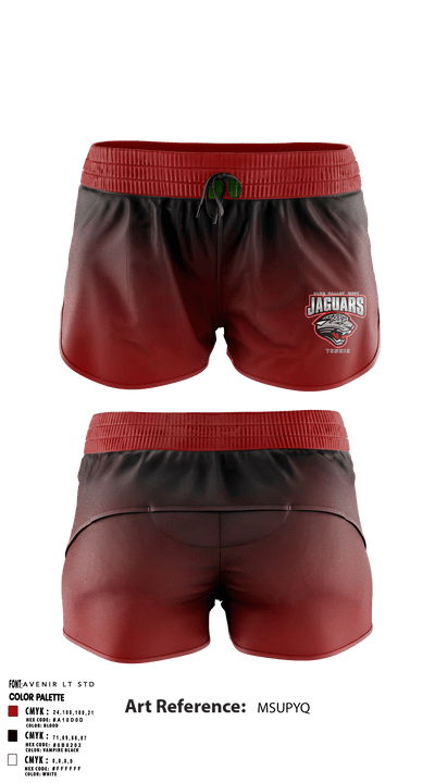 Blue Valley West High School Tennis 45825170 Women's Shorts - 1