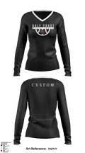 Gulf Coast Heat Basketball 74012011 Women's Long Sleeve V-neck Shirt - 3