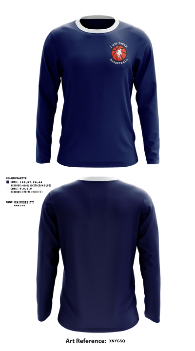 I - 270 Youth Basketball 83682893 Long Sleeve Performance Shirt - 1