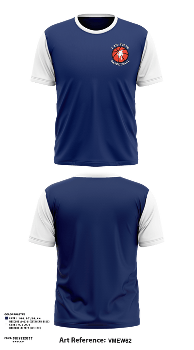 I - 270 Youth Basketball 83682893 Short Sleeve Performance Shirt - 1