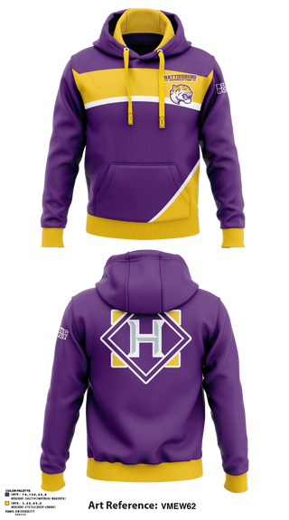 Hattiesburg High School Powerlifting 97684171 Hoodie - 2