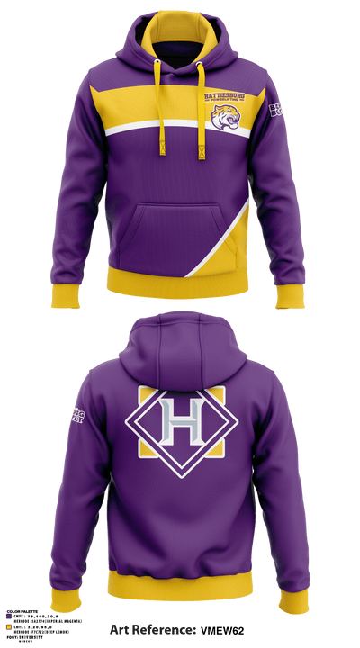 Hattiesburg High School Powerlifting 97684171 Hoodie - 2