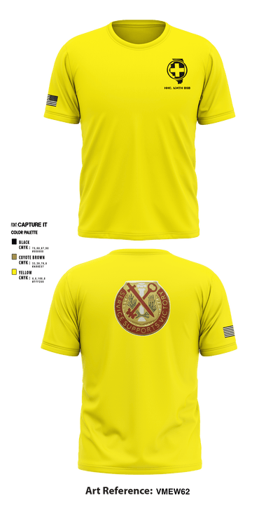 HHC 634th BSB 93326956 Short Sleeve Performance Shirt - 6