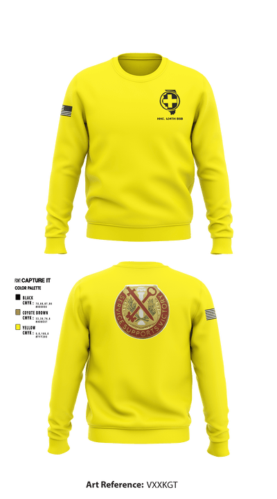 HHC 634th BSB 93326956 Crew Neck Sweatshirt - 5