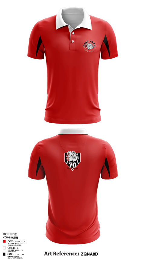 East York Baseball Association 9018533 Short Sleeve Performance Polo - 1