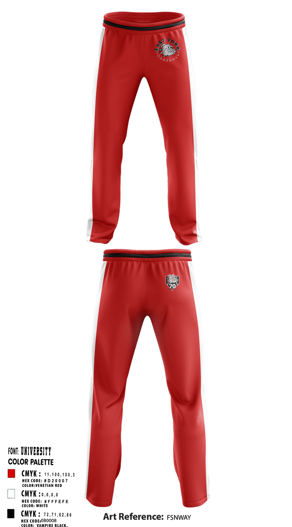 East York Baseball Association 9018533 Sweatpants - 1