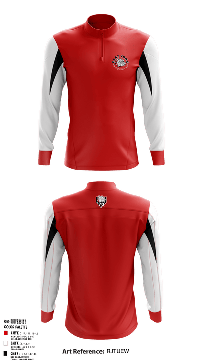 East York Baseball Association 9018533 Quarter Zip Jacket - 1