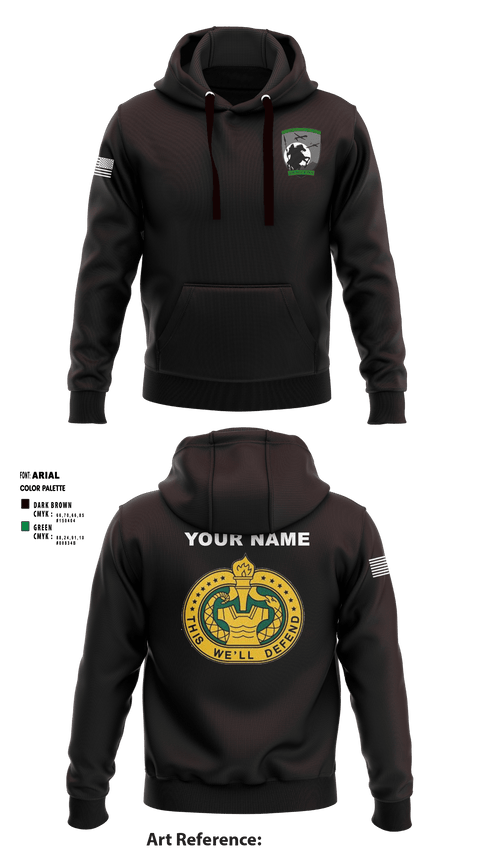 D Co 2-13th AVN REGT 26702152 Hoodie - 4