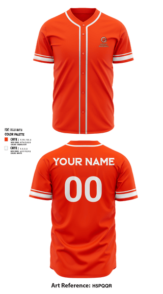 Gallup High School Baseball 65571001 Full Button Baseball Jersey - 1