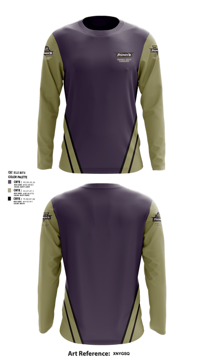Desert Hills Lacrosse 55906786 Long Sleeve Performance Shirt - 1