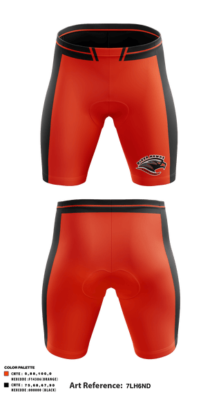 RiverHawks Wrestling 74398734 Men's Compression Shorts - 1