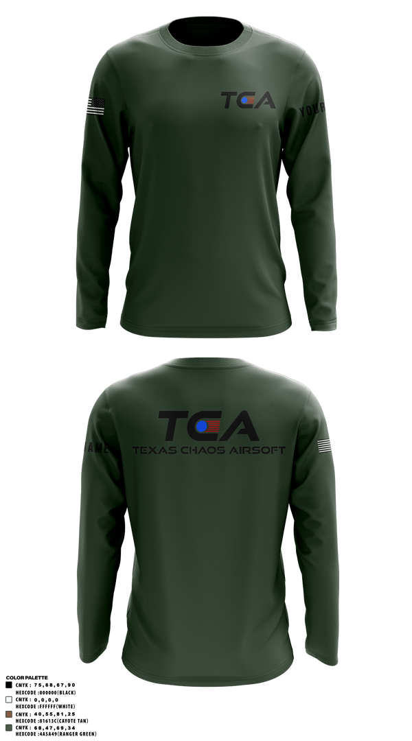 Texas Chaos 81023929 Long Sleeve Performance Shirt - 5