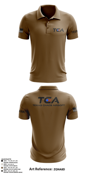 Texas Chaos 81023929 Short Sleeve Performance Polo - 2