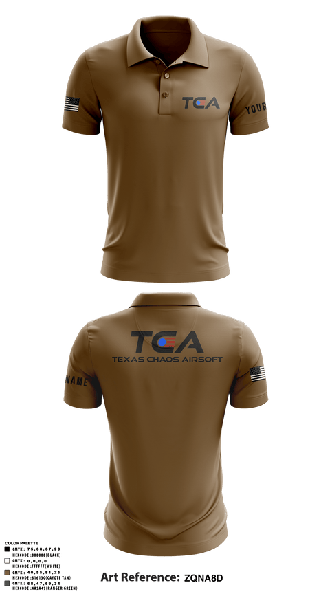 Texas Chaos 81023929 Short Sleeve Performance Polo - 2