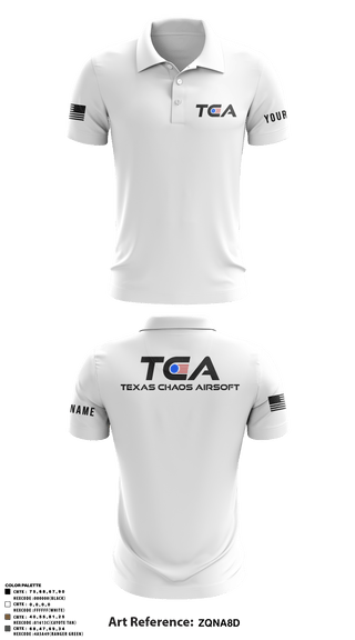 Texas Chaos 81023929 Short Sleeve Performance Polo - 3