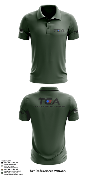Texas Chaos 81023929 Short Sleeve Performance Polo - 4