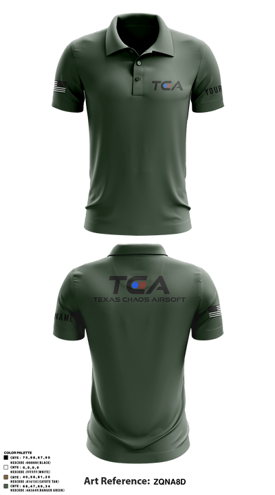 Texas Chaos 81023929 Short Sleeve Performance Polo - 4