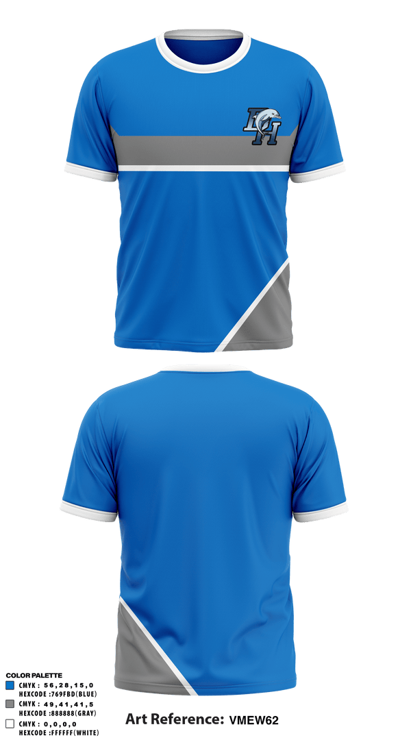 Dana Hills Dolphins 47693622 Short Sleeve Performance Shirt - 1
