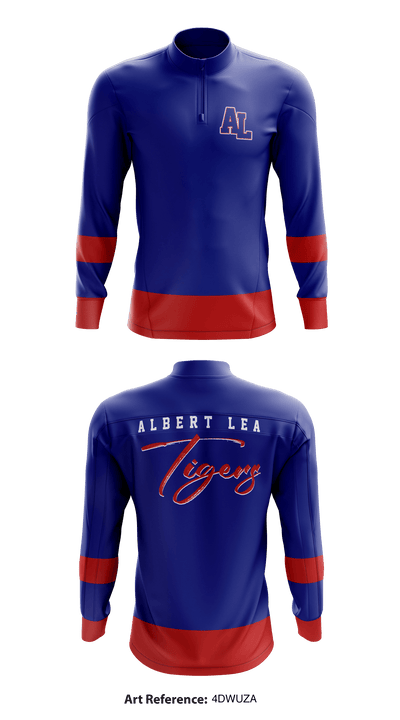 Albert Lea Tigers 978698 Quarter Zip Jacket - 1