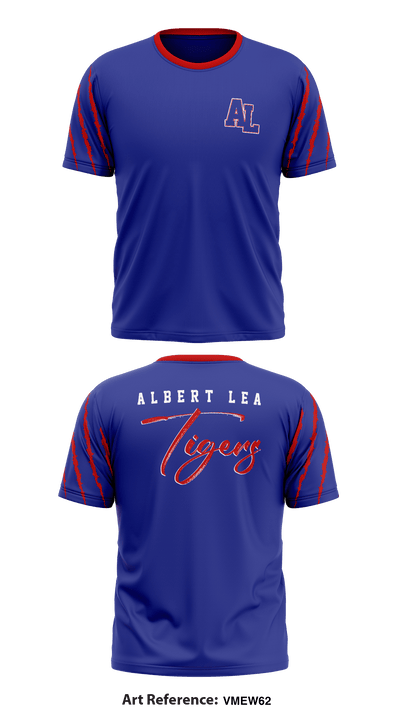 Albert Lea Tigers 978698 Short Sleeve Performance Shirt - 1
