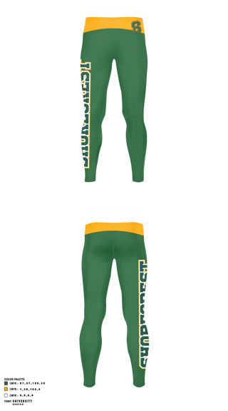 Shorecrest Preparatory School Chargers 86334776 Compression Leggings - 1