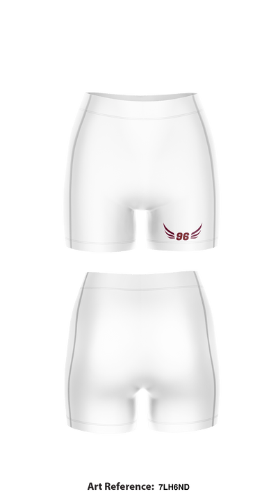 Ninety Six high school track and field 9377994 Women's Compression Shorts - 5