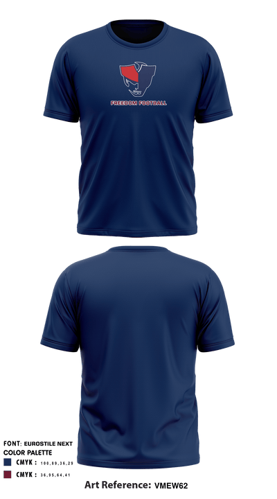 Freedom High School Football 72021125 Short Sleeve Performance Shirt - 7
