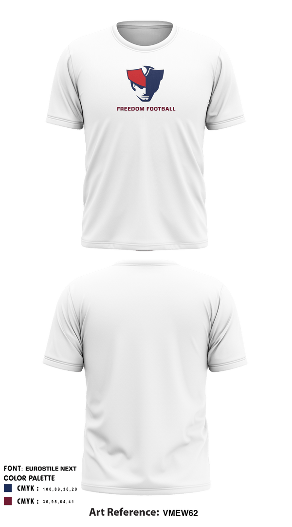 Freedom High School Football 72021125 Short Sleeve Performance Shirt - 5
