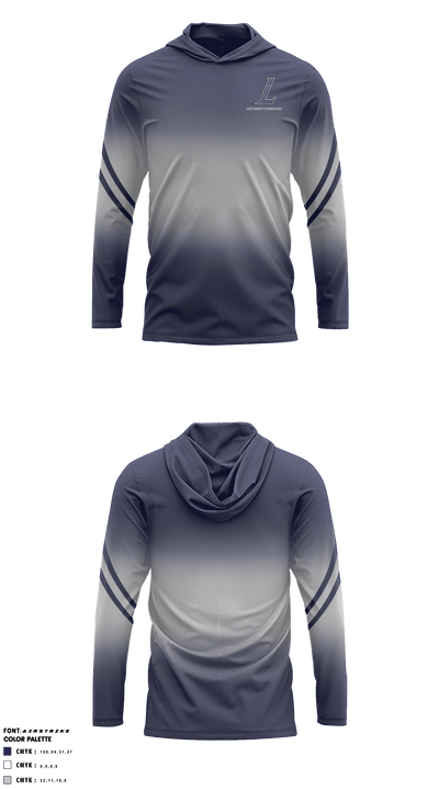Lake Country Lutheran Golf Long Sleeve Performance Shirt with hood - 1