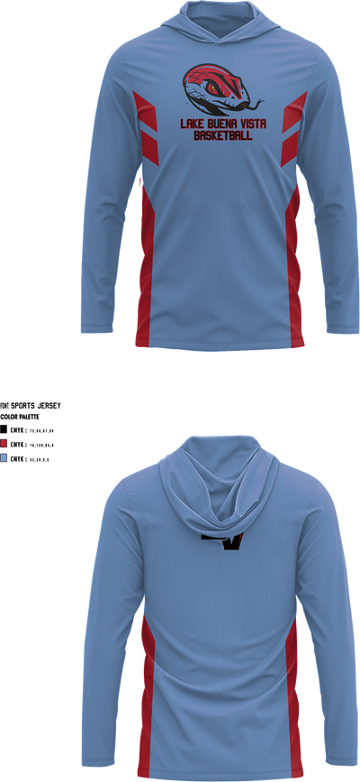 Lake Buena Vista High School Basketball 41118945 Shooting Shirt with Hood - 5