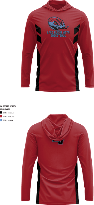 Lake Buena Vista High School Basketball 41118945 Shooting Shirt with Hood - 4