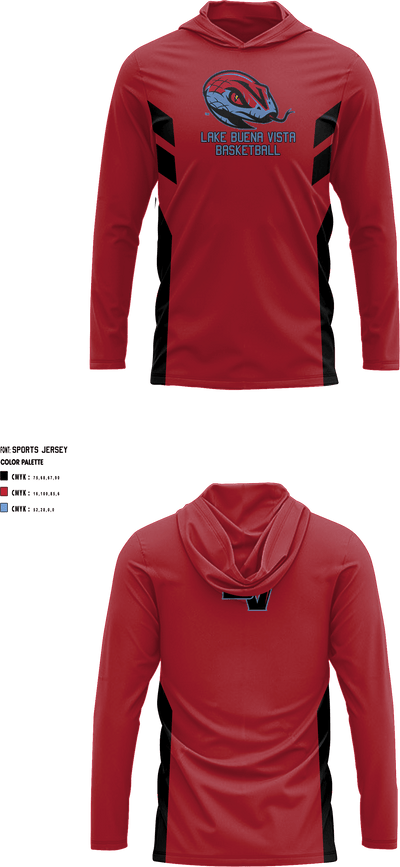 Lake Buena Vista High School Basketball 41118945 Shooting Shirt with Hood - 4