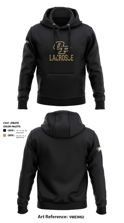 Oak Park High School Lacrosse 65848983 Hoodie - 1