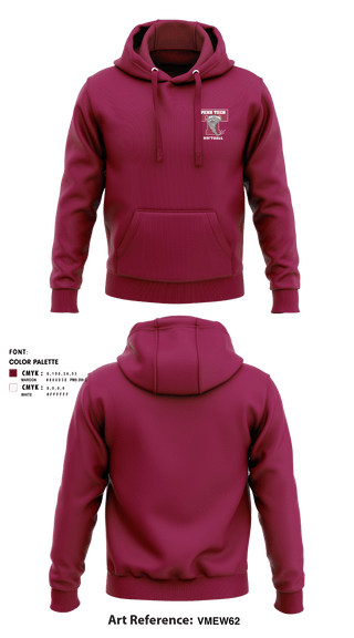 Camden County Technical High School-Pennsauken Campus Softball 60247882 Hoodie - 6